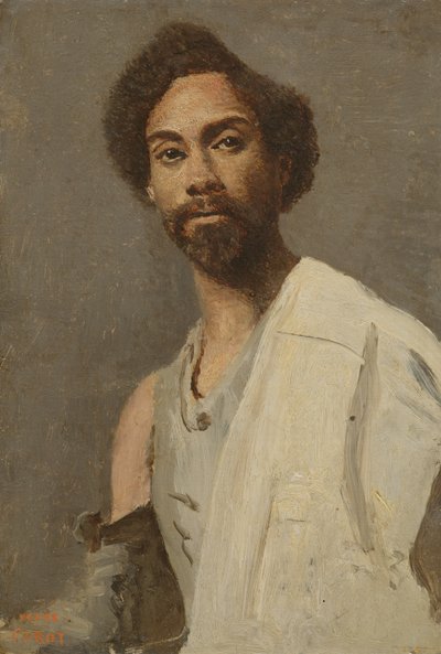 Ritratto di un uomo abissino da Jean Baptiste Camille Corot