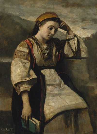 Rêverie, ca. 1860-65 da Jean Baptiste Camille Corot