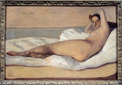 Odalisca romana: Marietta da Jean Baptiste Camille Corot