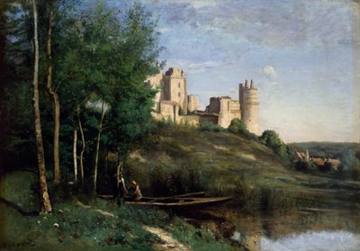 Rovine del Castello di Pierrefonds da Jean Baptiste Camille Corot