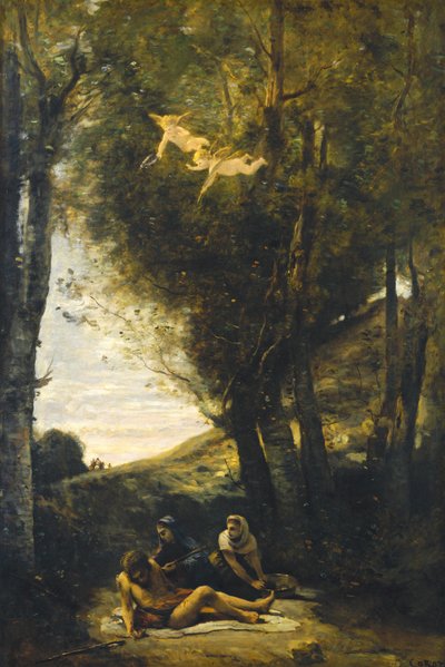 San Sebastiano soccorso dalle sante donne da Jean Baptiste Camille Corot