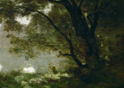 Pastore. Souvenir di Mortefontaine, Francia ... da Jean Baptiste Camille Corot