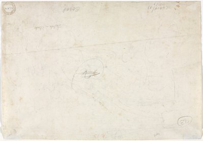 Schizzo per un paesaggio (verso) da Jean Baptiste Camille Corot