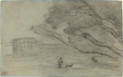 Souvenir: Paesaggio romano con il Colosseo da Jean Baptiste Camille Corot