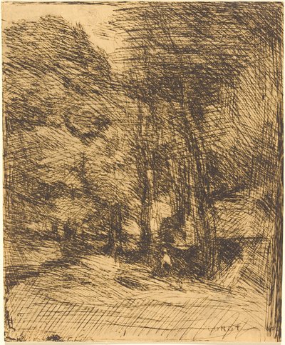 Ricordo di Bas-Breau da Jean Baptiste Camille Corot