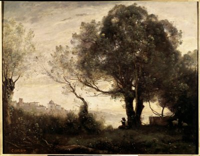Ricordo di Castelgandolfo in Italia da Jean Baptiste Camille Corot