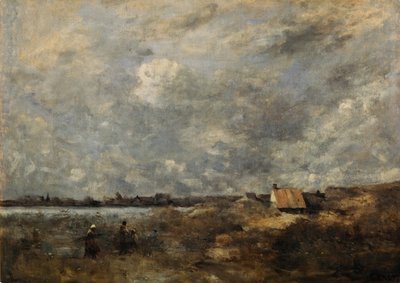 Tempo tempestoso. Pas de Calais, c. 1870 da Jean Baptiste Camille Corot