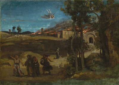 Studio per La distruzione di Sodoma, 1843 da Jean Baptiste Camille Corot
