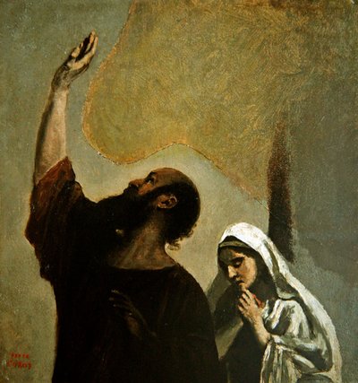 Il battesimo di Cristo da Jean Baptiste Camille Corot