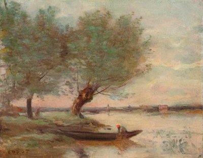 Il barcaiolo da Jean Baptiste Camille Corot