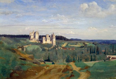 Il castello di Pierrefonds da Jean Baptiste Camille Corot