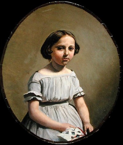 La Figlia Maggiore di M. Edouard Delalain (Mme. de Graet) c.1845-50 da Jean Baptiste Camille Corot