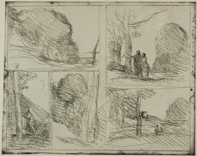 Il giardino di Pericle da Jean Baptiste Camille Corot