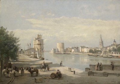 Il porto di La Rochelle da Jean Baptiste Camille Corot