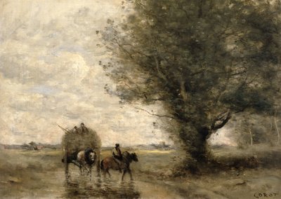 Il Carro del Fieno, c. 1860 da Jean Baptiste Camille Corot
