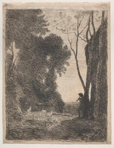 Il piccolo pastore da Jean Baptiste Camille Corot