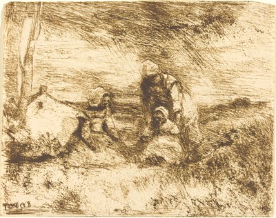 La Piccola Sorella, 1854 da Jean Baptiste Camille Corot