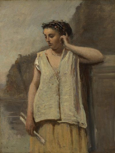 La Musa: Storia, ca. 1865 da Jean Baptiste Camille Corot