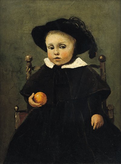 Il Pittore Adolphe Desbrochers da Bambino, con un