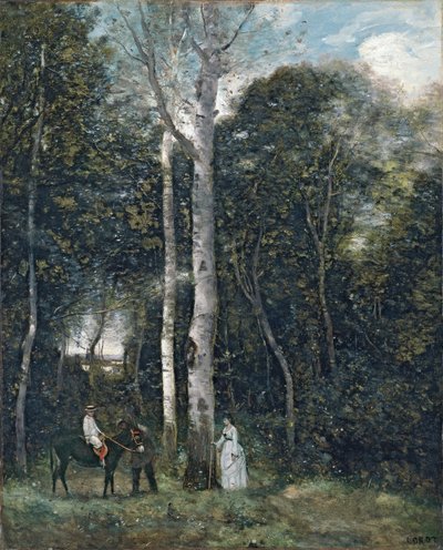 Il Parc des Lions a Port-Marly da Jean Baptiste Camille Corot