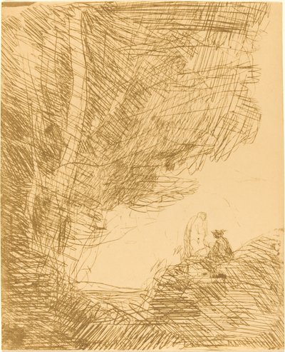 Il Poeta e la Sua Musa (Le Poete et la muse) da Jean Baptiste Camille Corot