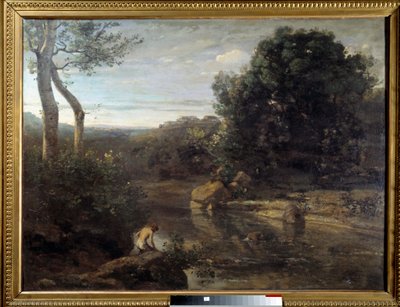 Il bagno del pastore da Jean Baptiste Camille Corot