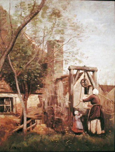 Il pozzo da Jean Baptiste Camille Corot