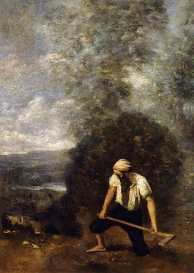 Il boscaiolo da Jean Baptiste Camille Corot