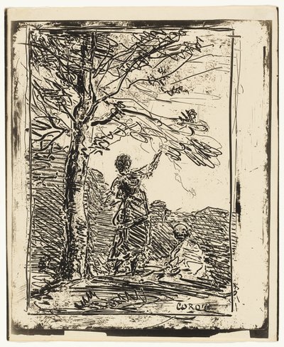 La Giovane Fanciulla e la Morte da Jean Baptiste Camille Corot