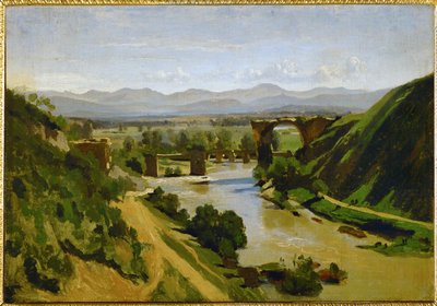 Il ponte di Narni, Italia ... da Jean Baptiste Camille Corot