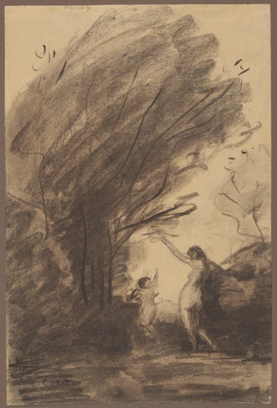 Venere disarma Cupido da Jean Baptiste Camille Corot