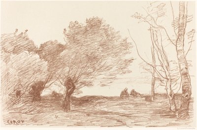 Salici e Pioppi Bianchi da Jean Baptiste Camille Corot