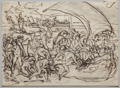 Caronte e le anime dei morti da Jean Baptiste Carpeaux