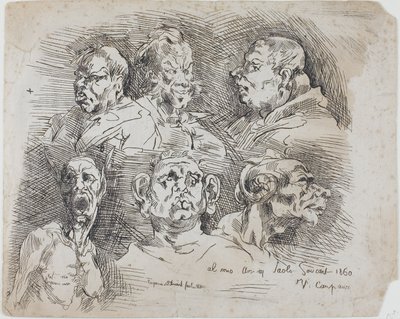Studi di teste da Jean Baptiste Carpeaux