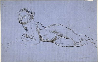 Giovane ragazzo reclinato da Jean Baptiste Carpeaux