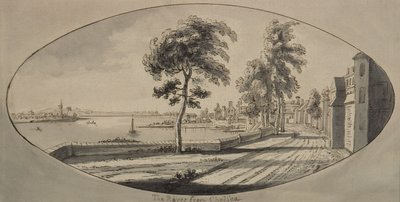 Il fiume Tamigi da Chelsea da Jean Baptiste Claude Chatelain