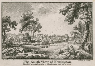 La vista sud di Kensington da Jean Baptiste Claude Chatelain