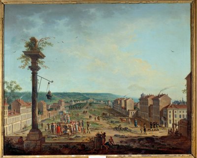 Piazza della Greve a Nancy da Jean Baptiste Claudot