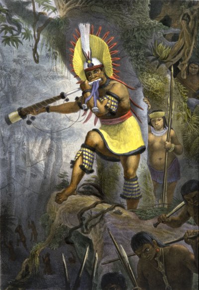 Segnale di chiamata indiano in Amazzonia da Jean Baptiste Debret