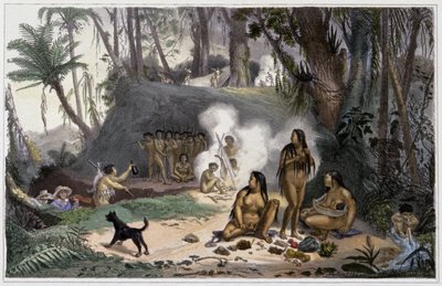 Indiani in Brasile da Jean Baptiste Debret