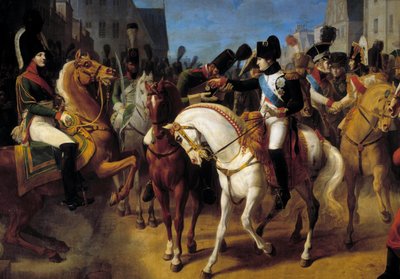 Napoleone I decorato a Tilsit il granatiere Lazareff della Croce della Legion d