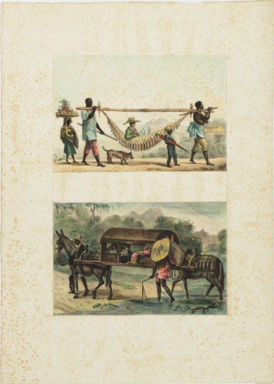 Ritorno in città di un proprietario di chacra, 1835 da Jean Baptiste Debret