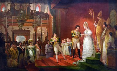 Secondo matrimonio di S.M.I. D. Pedro I da Jean Baptiste Debret