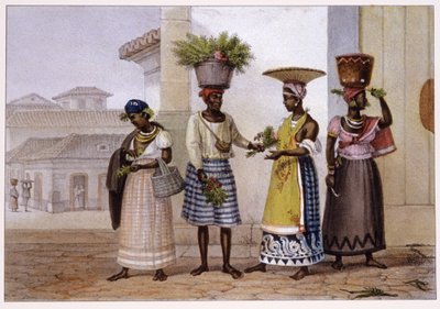 Venditori di erba da Jean Baptiste Debret