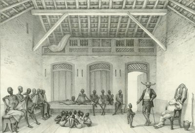 Negozio per la vendita di schiavi da Jean Baptiste Debret