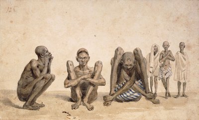 Schiavi di Rio Janeiro, c. 1825-6 da Jean Baptiste Debret