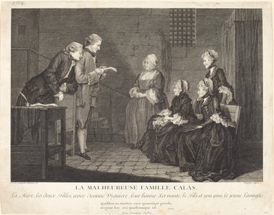 La sfortunata famiglia Calas da Jean Baptiste Delafosse, after Louis de Carrogis, called Carmontelle