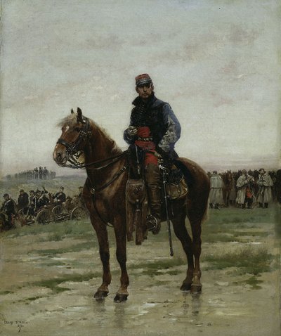 Un ufficiale a cavallo da Jean Baptiste Edouard Detaille