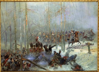 Campagna di Russia nel 1812: carica del 7º reggimento del colonnello Dubois alla Beresina (28/11/1812) da Jean Baptiste Edouard Detaille