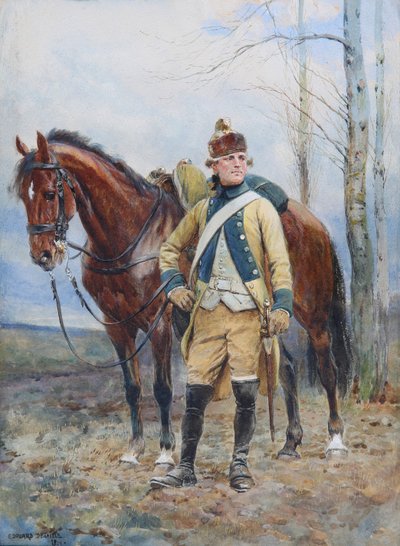 Dragone della Legione delle Fiandre nel 1763-1766 da Jean Baptiste Edouard Detaille